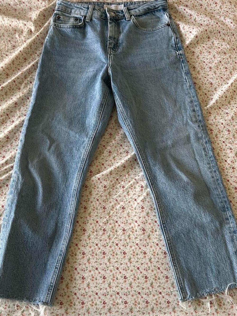 Topshop light blue men's straight jeans